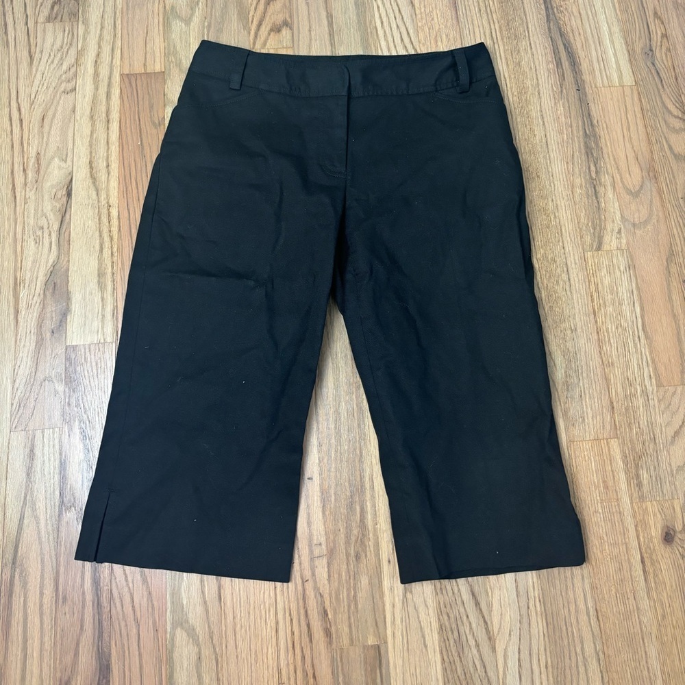 Anne Taylor Bermuda Shorts Black Pockets Petites 6P